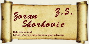 Zoran Skorković vizit kartica